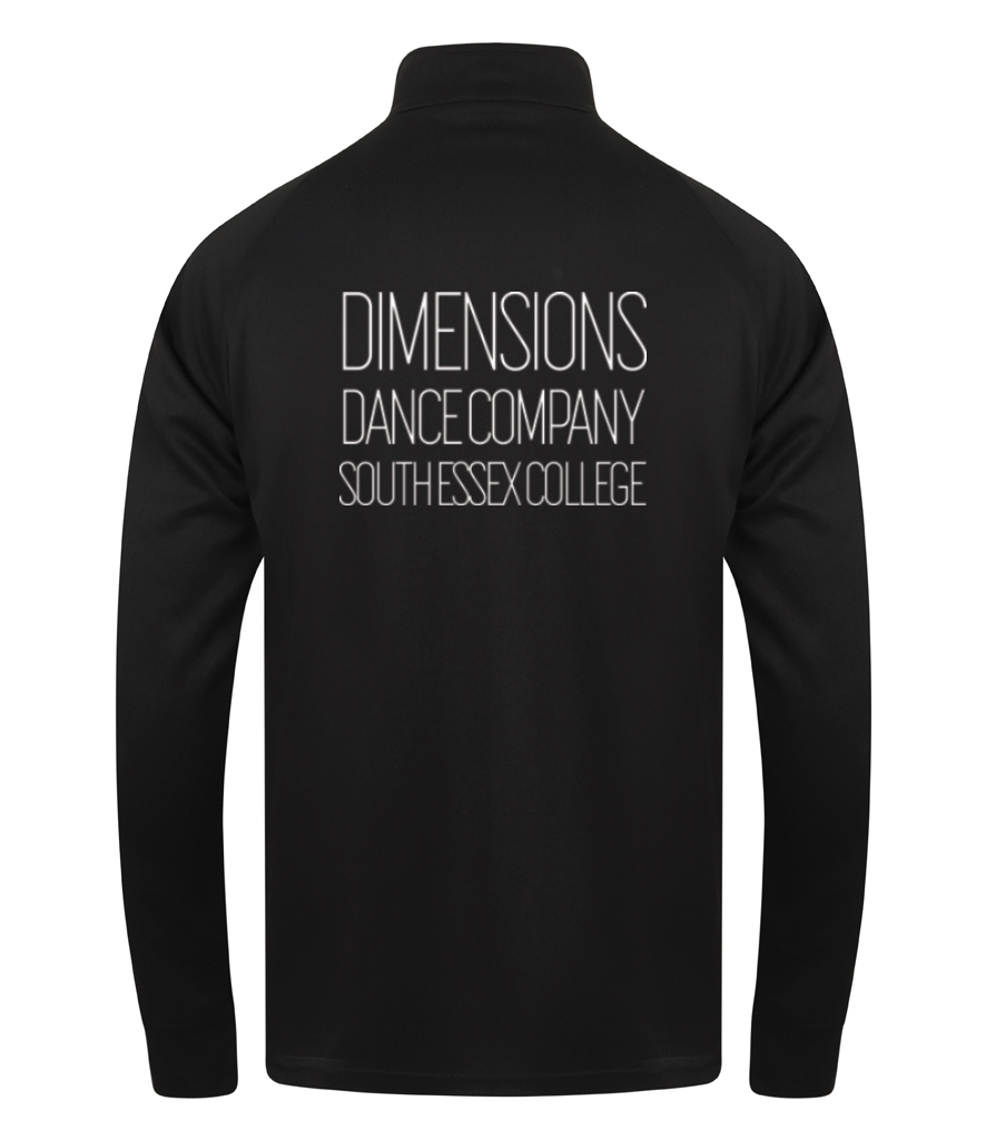 DDC Black High Neck Zipped Jacket