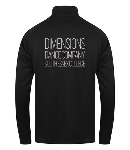 DDC Black High Neck Zipped Jacket