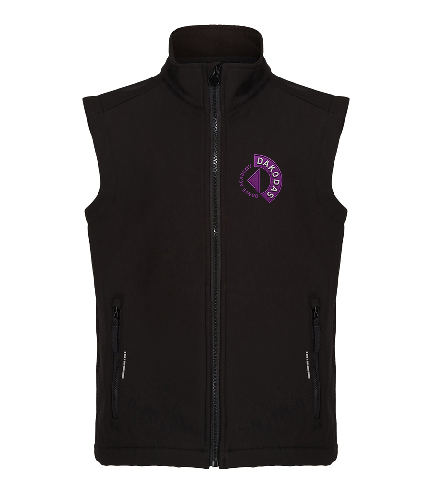 Dakodas Dance Academy Premium Embroidered Softshell Gilet