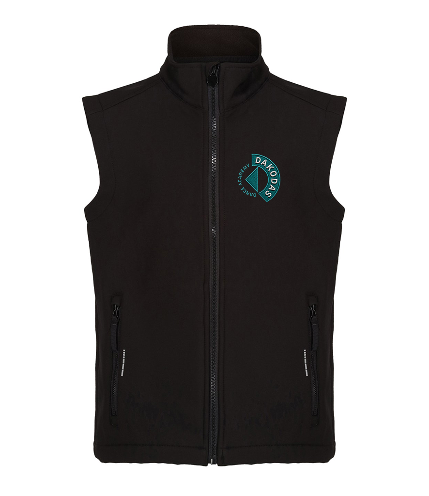 Dakodas Dance Academy Premium Embroidered Softshell Gilet